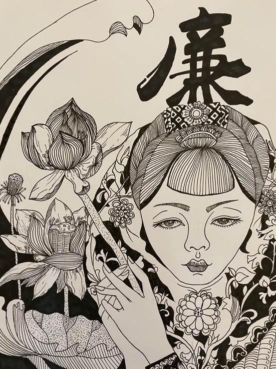 主题海报创意设计+阳泉师范高等专科学校附属学校+廉+刘宇丰+19834180645